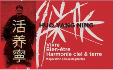 HUO YANG NING Vivre Bien-être Harmonie ciel & terre Préparation à base de plantes Logo (EUIPO, 29.07.2019)