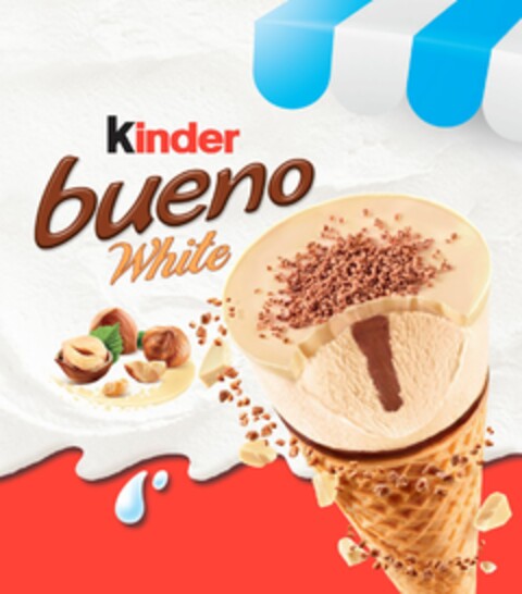 KINDER BUENO WHITE Logo (EUIPO, 21.12.2021)