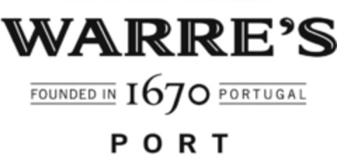 WARRE'S FOUNDED IN 1670 PORTUGAL PORT Logo (EUIPO, 03/24/2022)