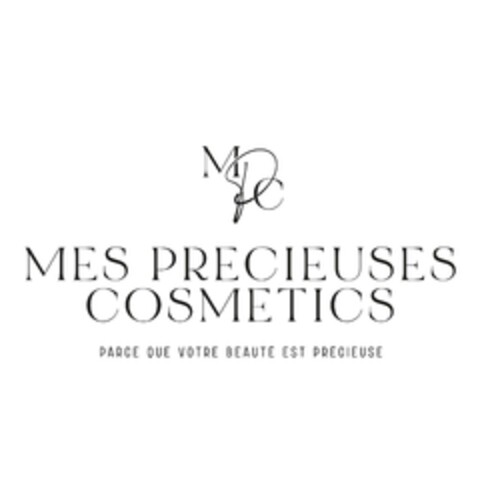 MPC MES PRECIEUSES COSMETICS PARCE QUE VOTRE BEAUTÉ EST PRÉCIEUSE Logo (EUIPO, 20.12.2023)