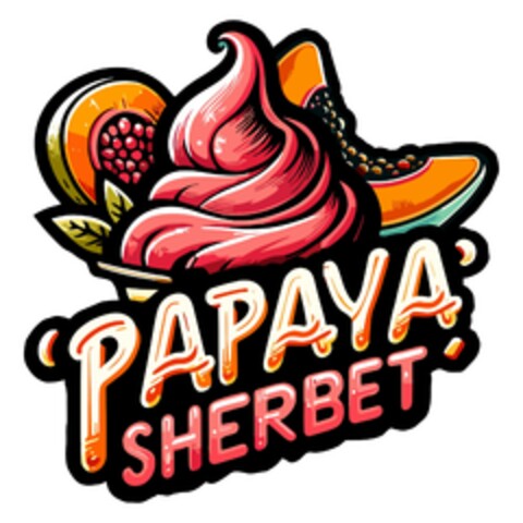 PAPAYA SHERBET Logo (EUIPO, 29.04.2024)