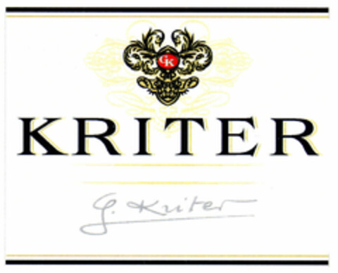 GK KRITER G. Kriter Logo (EUIPO, 03/08/1999)