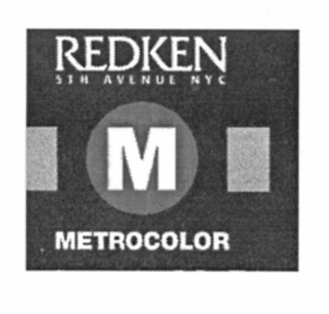 M METROCOLOR REDKEN 5TH AVENUE NYC Logo (EUIPO, 05/10/2000)