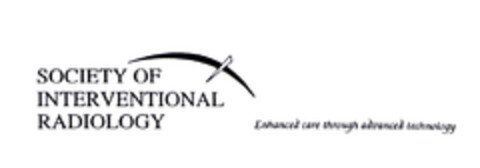 SOCIETY OF INTERVENTIONAL RADIOLOGY Enhanced care through advanced technology Logo (EUIPO, 11/25/2002)