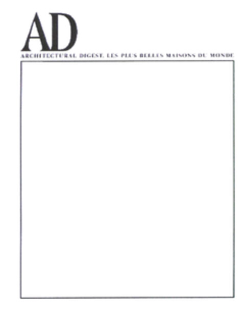 AD ARCHITECTURAL DIGEST. LES PLUS BELLES MAISONS DU MONDE Logo (EUIPO, 27.05.2003)