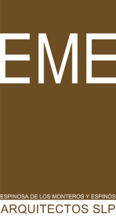 EME ESPINOSA DE LOS MONTEROS Y ESPINOS ARQUITECTOS SLP Logo (EUIPO, 29.11.2010)