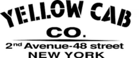 YELLOW CAB CO. 2nd Avenue-48 Street New York Logo (EUIPO, 20.06.2011)