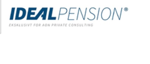 IDEAL PENSION EKSKLUSIVT FOR AON PRIVATE CONSULTING Logo (EUIPO, 12/16/2014)