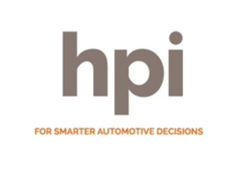 hpi FOR SMARTER AUTOMOTIVE DECISIONS Logo (EUIPO, 06.02.2018)