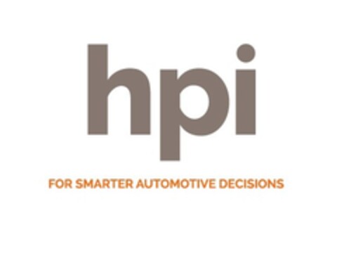 hpi FOR SMARTER AUTOMOTIVE DECISIONS Logo (EUIPO, 02/06/2018)