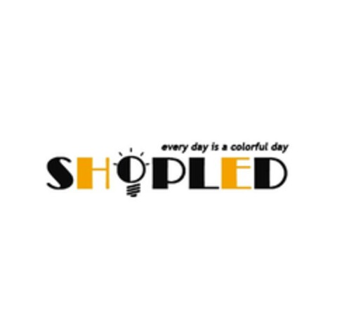 SHOPLED every day is a colorful day Logo (EUIPO, 08.01.2021)