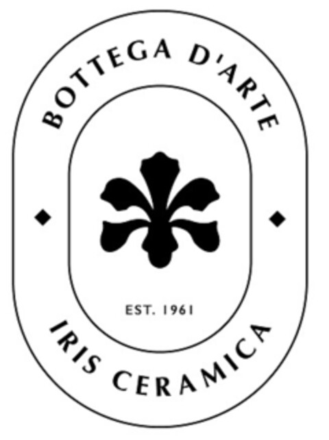 BOTTEGA D'ARTE EST. 1961 IRIS CERAMICA Logo (EUIPO, 04/22/2022)