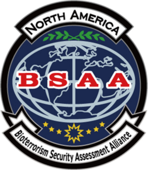 BSAA North America Bioterrorism Security Assessment Alliance Logo (EUIPO, 13.10.2022)