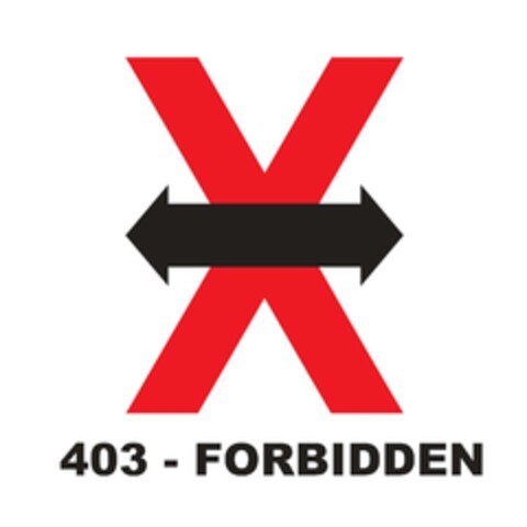 403 - FORBIDDEN Logo (EUIPO, 12.07.2023)