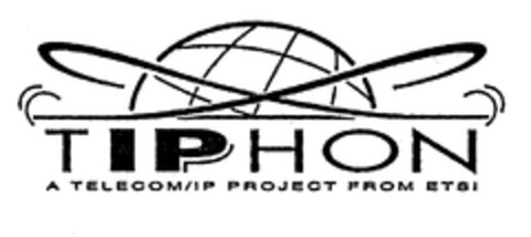 TIPHON A TELECOM/IP PROJECT FROM ETSI Logo (EUIPO, 17.03.1998)