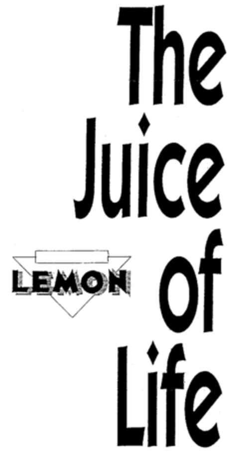 LEMON The Juice of Life Logo (EUIPO, 19.04.2000)