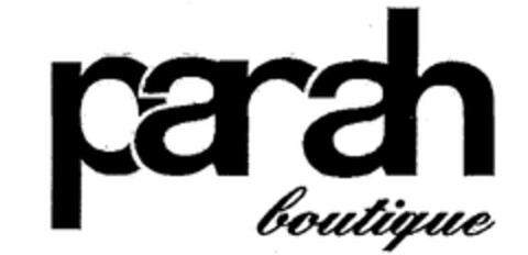 parah boutique Logo (EUIPO, 03/13/2003)