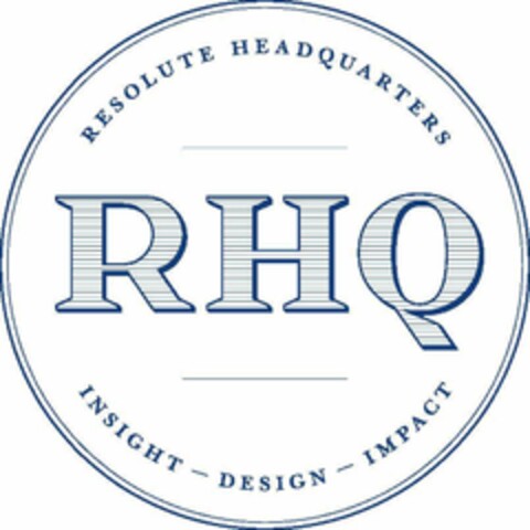 RESOLUTE HEADQUARTERS RHQ INSIGHT DESIGN IMPACT Logo (EUIPO, 28.12.2016)