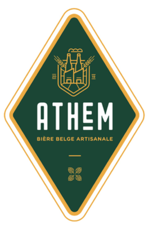 ATHEM BIÈRE BELGE ARTISANALE Logo (EUIPO, 17.04.2019)