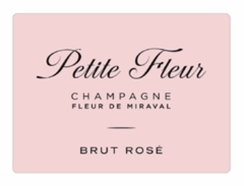 PETITE FLEUR CHAMPAGNE FLEUR DE MIRAVAL - BRUT ROSÉ Logo (EUIPO, 19.12.2022)