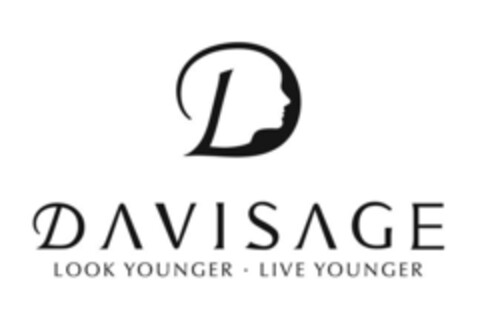 DAVISAGE LOOK YOUNGER LIVE YOUNGER Logo (EUIPO, 17.11.2023)