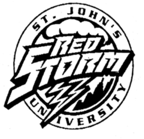 ST. JOHN'S RED STORM UNIVERSITY Logo (EUIPO, 01.04.1996)