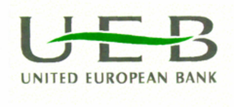 UEB UNITED EUROPEAN BANK Logo (EUIPO, 08.07.1998)