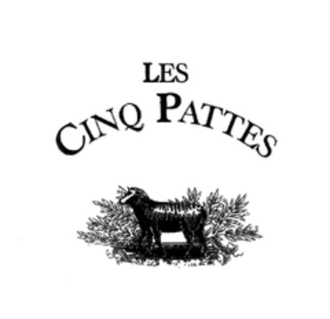 LES CINQ PATTES Logo (EUIPO, 02/10/2005)