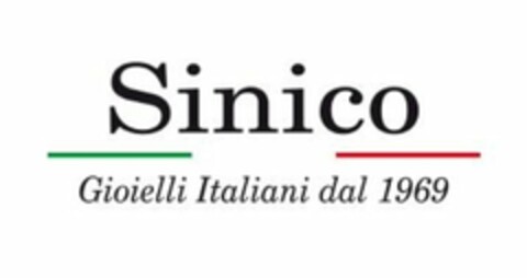 Sinico Gioielli Italiani dal 1969 Logo (EUIPO, 11.11.2008)