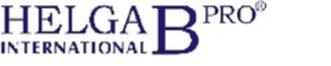 HELGA B PRO INTERNATIONAL Logo (EUIPO, 02.04.2009)