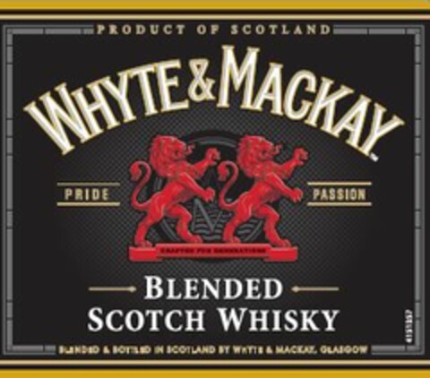 WHYTE & MACKAY BLENDED SCOTCH WHISKY Logo (EUIPO, 02.10.2015)