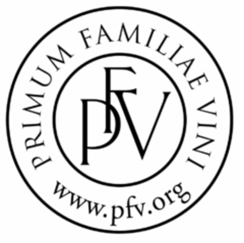 PFV PRIMUM FAMILIAE VINI www.pfv.org Logo (EUIPO, 11/09/2021)