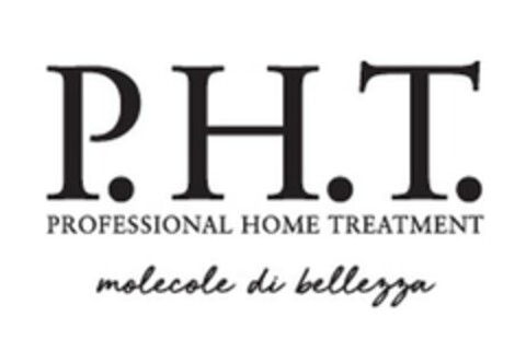 P.H.T. PROFESSIONAL HOME TREATMENT molecole di bellezza Logo (EUIPO, 02/26/2024)