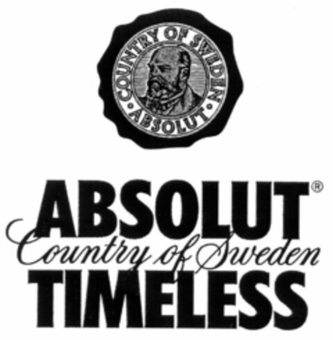 ABSOLUT TIMELESS Country of Sweden Logo (EUIPO, 31.08.1999)