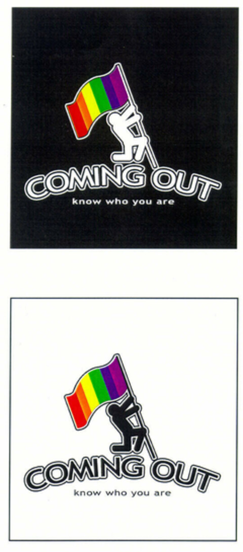 COMING OUT know who you are Logo (EUIPO, 22.11.1999)