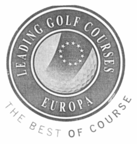 LEADING GOLF COURSES EUROPA THE BEST OF COURSE Logo (EUIPO, 07/25/2001)