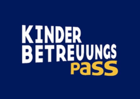 KINDER BETREUUNGS PASS Logo (EUIPO, 04/23/2008)