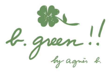 b. green!! by agnés b. Logo (EUIPO, 17.04.2009)