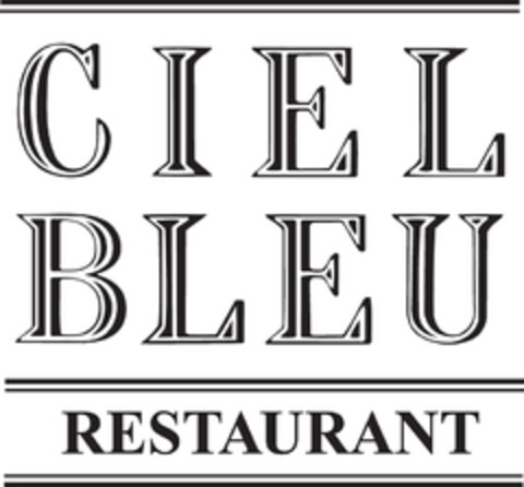 CIEL BLEU RESTAURANT Logo (EUIPO, 16.04.2014)