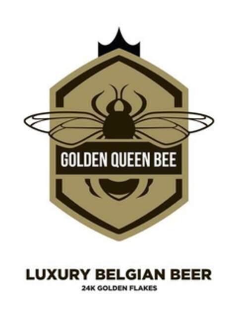 Luxury Belgian Beer Golden Queen Bee 24k Golden Flakes Logo (EUIPO, 08.08.2014)