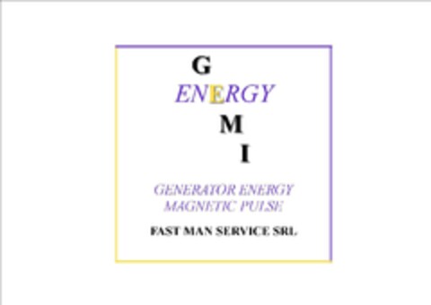 GEMI ENERGY GENERATOR ENERGY MAGNETIC PULSE FAST MAN SERVICE SRL Logo (EUIPO, 01/19/2015)