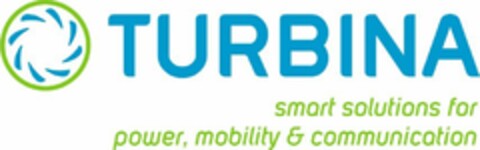 TURBINA smart solutions for power, mobility & communication Logo (EUIPO, 23.10.2015)