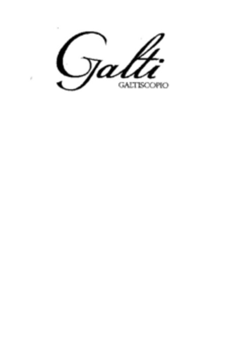 galti GALTISCOPIO Logo (EUIPO, 27.10.2017)