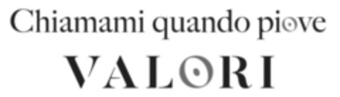Chiamami quando piove VALORI Logo (EUIPO, 07.05.2018)
