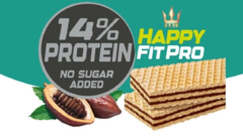 FLIS HAPPY FIT PRO 14% PROTEIN NO SUGAR ADDED Logo (EUIPO, 11/07/2023)