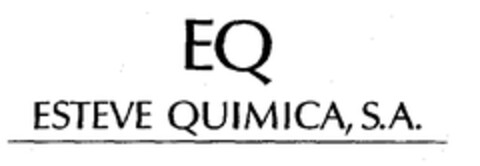 EQ ESTEVE QUIMICA, S.A. Logo (EUIPO, 22.09.1998)