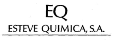 EQ ESTEVE QUIMICA, S.A. Logo (EUIPO, 09/22/1998)