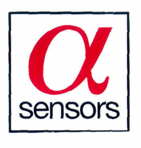 α sensors Logo (EUIPO, 17.11.1999)