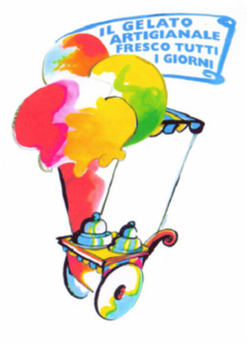 IL GELATO ARTIGIANALE FRESCO TUTTI I GIORNI Logo (EUIPO, 05.01.2001)