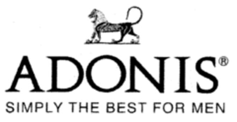 ADONIS SIMPLY THE BEST FOR MEN Logo (EUIPO, 02/11/2002)
